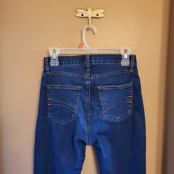 Yoga Jeans. Rich dark blue with copper stitching. Skinny. Sz 27 - Picture 2 of 6